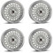 4x Borbet Felgen B 7x17 ET38 4x100 silver rim polished kompatibel mit Opel Adam Agila Astra Corsa Meriva Tigra Vectra