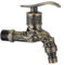 Veesper Rubinetto da 4 Pollici di Rubinetto da Giardino G1/2 in Lega di Zinco in Bronzo Vintage con Design del Drago, Spigot Esterno per Lavatrice, Sistema di irrigazione e da Giardino