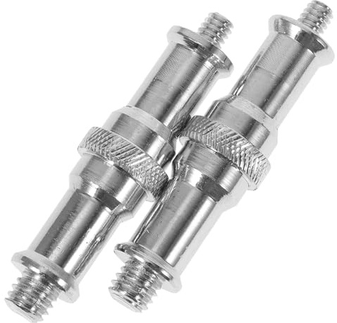 1/4 3/8 Gewindeschraubenadapter aus Aluminiumlegierung, Silber | 2 Stück, Präzise Gefertigt, Verschleißarm, Einfach Montierbar und Demontierbar für Fotografie Zubehör