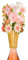 UK Greetings | Bottle Topper | Wine/Champagne Stoppers | Birthdays/Thank You Teacher/Weddings | Floral Design | 24x15cm