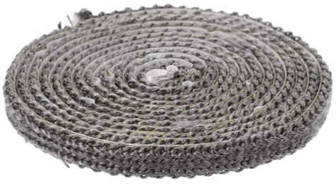 TOYANDONA 2m Dichtungsband Für Kaminofentüren Selbstklebend Glasfaser-band Ofendichtung Für Holz Und Pelletöfen Flach Innen Geeignet