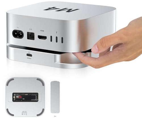 High-Speed 40Gbps M.2 NVMe SSD Enclosure for Mac mini M4 / M4 Pro –Supporting 1TB–8TB External storage SSDs, Thunderbolt 4/3 & USB4/3.2/3.0 Compatible, Fits 2230/2242/2260/2280 SSD Sizes