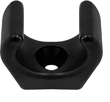 Dolvitrny Black Nylon Marine Boat Hook Clamp & Telescopic Ladder Mounting Clip for 24mm Tubes, Yacht Deck Accessory – Boat Hook Storage Clip(2pcs)