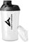 AMITYUNION Protein Shaker Schwarz Weiß Deluxe 800 ml - Eiweiß Shaker auslaufsicher - BPA frei mit Sieb & Skala für Cremige Whey Proteinpulver Shakes - Gym Fitness Becher für Isolate Sport Konzentrate