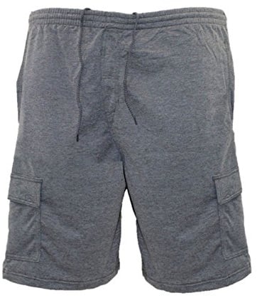 KAM Big & Tall Navy Cargo Lounge Shorts - Men's