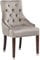 Kare Design Armlehnstuhl Prince Velvet, grauer, weicher Samtstuhl mit Armlehne, Esszimmerstuhl in Polyesterbezug im Barock Stil, (H/B/T) 98x53x60 cm, Andere, Beige
