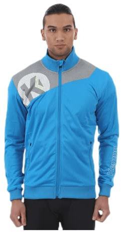 Kempa Men Core 2.0 Poly Jacket - Kempablue/Dark Grey Melan, 4X-Large