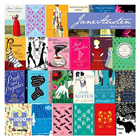 Re-marks Jane Austen Literary Jigsaw Puzzle, 1000 Piece Puzzle for All Ages