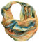 JameStyle26 Farbverlauf Seide Sommer Loop Verlauf Regenbogen Rainbow Silk Uni Rundschal Schlauchschal Stola Schal leicht (Gelb)