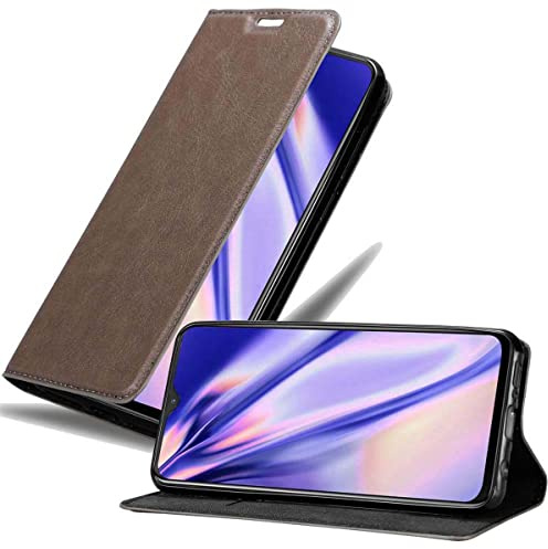 Cadorabo Custodia Libro per OnePlus 7 in BRUNO CAFÉ - con Vani di Carte, Funzione Stand e Chiusura Magnetica - Portafoglio Cover Case Wallet Book Etui Protezione
