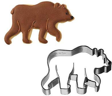 Cortador de galletas Birkmann Cortador de galletas de acero inoxidable con forma de oso 8,5 cm