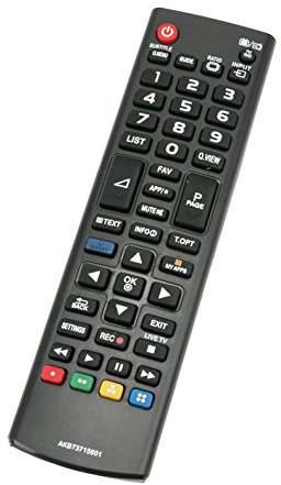 VINABTY AKB73715601 - Mando a distancia de repuesto para LG 3D Smart LED TV 32LN570R 32LN575S 39LN575S 42LN575S 47LN575S 50LN575S 42LN570S 42LN613S 47LN613S sub AKB737155 634 AK. B73975728 AKB73975716