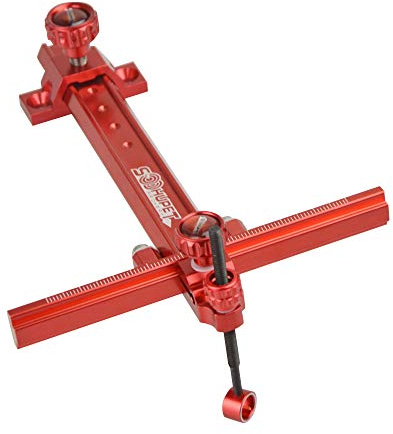 ZSHJGJR Bogenvisier für Recurvebögen Aluminium Bow Sight Bogen Anblick Jagdvisier 1 Pin Bogen Visier für Bogenzubehör (Rot)