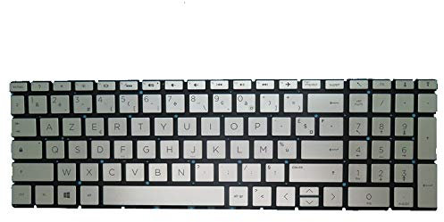 RTDPART Clavier d'ordinateur Portable pour HP 250 G7 255 G7 sans Cadre Argent France FR AZERTY Disposition