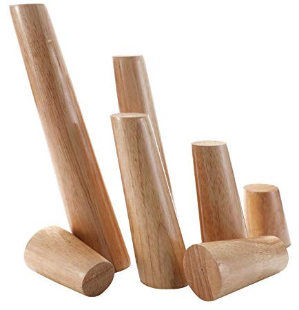 Jolan Pieds De Support De Meuble,Pieds De Table Inclinés en Bois,Style Nordique,Pieds De Canapé Antidérapants/Durables,Lits,Bureaux,Tables Basses,Jambes De Rechange Stables/Sûres.,10cm