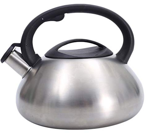 Cabilock 1 Pc Olla De Silbato Estufa De Camping Tetera Silbante Quirurgica Hirviendo Hervidor De Agua Caliente Calentador De Agua Eléctrico Tetera Acero Inoxidable Cafetera Estufa De Gas