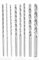 8PCS 200 mm Extra Long High-speed Steel HSS Twist Drill Bit Kit ，Diameter 2-10mm High hardness Spiral Drill Bit for Wood Plastic and Aluminum