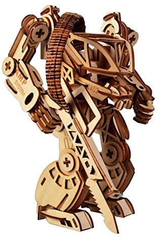 3D Holzpuzzle DIY Roboter Mechanische Rüstung Modell Holz Bastelset Montage Ideales Weihnachten Geburtstag Geschenk für