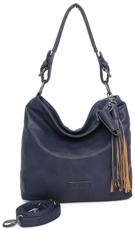 Fritzi aus Preussen Schultertasche Umhängetasche Radix Lipstick02 Hobo True Blue blau