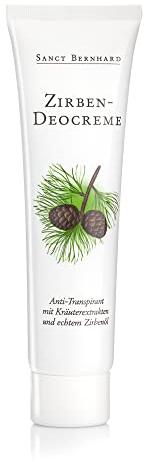 Sanct Bernhard Zirben-Deocreme | Anti-Transpirant mit Kräuterextrakt & echtem Zirbenöl | 100ml
