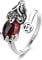 GDZTBS Feng Shui Ring, Rubin Pixiu Mani Mantra Schutz Fingerring Reichtumsring Amulet Wealth Lucky Offener Verstellbarer Ring Buddhistischer Schmuckring Männer und Frauen