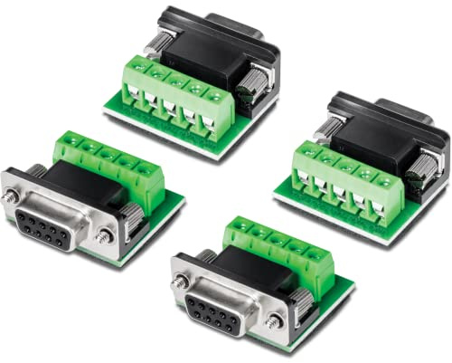 TRENDnet TI-S400 Adaptador convertidor RS232 a RS422 RS485 (Paquete de 4), convertidor de Datos de Puerto Serie