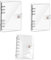 3 x Ordnerhülle, transparent, weich, PVC, 6-Loch, Ringbuch, nachfüllbar, Papierbinder, wasserdicht, lose Blätter, Notizbuch, Ordner, persönlicher Planer, Binderhülle für Tagebuch (A5/A6/A7)