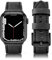 Tuocal Compatible avec bracelet Apple Watch 45 mm 44 mm 42 mm en cuir véritable, bracelet de rechange pour iWatch Series 8 7 6 5 4 3 2 1 SE Sport Edition Homme Femme, Fer Rétro