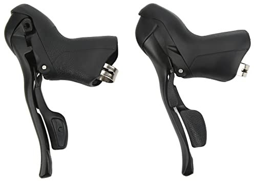 Shanrya Palancas de Freno de Cambio de Freno de Bicicleta, 7 8 9 velocidades de 22,2 a 23,8 mm, palancas de Freno de Bicicleta de Carretera Resistentes a desgarros para Manillar de Bicicleta