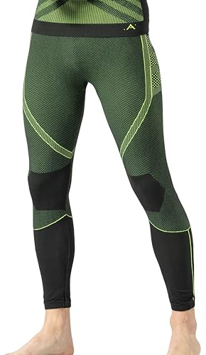 Risalti Pantaloni Termici Uomo Energy - Leggins Traspirante, Abbigliamento Termico Uomo in MicrofibraTermoregolante - Intimo Senza Cuciture - Made in Italy