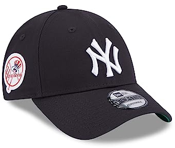 New Era New York Yankees MLB Team Side Patch Navy 9Forty Adjustable Cap - One-Size