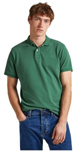 Pepe Jeans New Oliver Gd Polo para Hombre, Verde (Jungle Green), L
