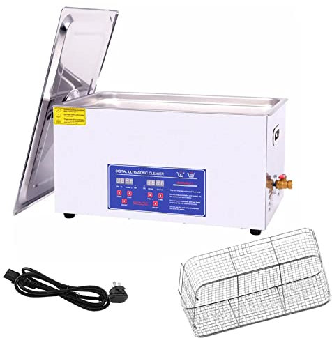 Professional Ultrasonic Cleaner,1.3L/2L/3L/4L/6L/10L/14L/15L/22L/30L Stainless Steel Ultrasonic Cleaning Machine w/Digital Timer & Heater and Stainless Steel Tank,for Glasses/Jewelry/Coins,22L