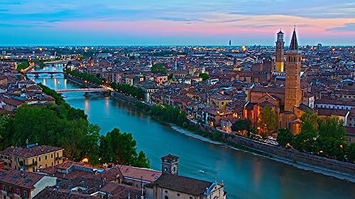 Puzzles 1000 Verona Mit Blick Auf Die Wasserstraße 75 * 50Cm
