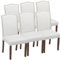 DUMOS Esszimmerstühle 6er Set, Elegant und Schön Modern Stühle Esszimmer, Leinenstoff Gepolstert küchenstühle, Kratzfester Boden Esszimmerstuhl Geeignet für Küche, Wohnzimmer, Schlafzimmer (Grau)