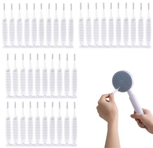 40 PCS Shower Head Cleaning Brush for Holes Shower Head Cleaner for Holes Shower Hole Cleaning Brush Nozzle Shower Cleaning Brush Shower Cleaner Shower Brush Cleaner Tiny Brushes for Cleaning