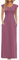 AUSELILY Estate Casuale Collo Tondo con Tasche Abito Elegante Increspature Bordo Maniche Corte Lunga del Partito Abito (Viola Rosa,XL)