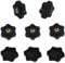 8 PCS Handle Wing Nuts,Clamping Star Knobs,Thumb Screws Nuts (M6*32mm)