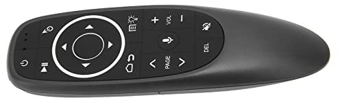 Air Mouse Sprachfernbedienung, TV-Fernbedienung mit IR-Lernen, Integriertes 6-Achsen-Gyroskop, Plug-and-Play für -TV-Box, PC, Smart-TV-Projektor, Fernbedienung mit I (G10S PRO)