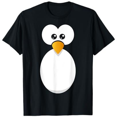 Pinguin Kostüm Kinder Erwachsene Damen Herren Tierkostüm T-Shirt