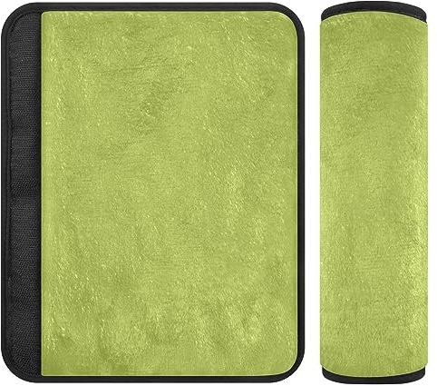 RPLIFE Avocado Grün Auto Sicherheitsgurtpolster Sicherheitsgurtschoner Mädchen Waschbar Sicherheitsgurtpolster Gurtschoner 2