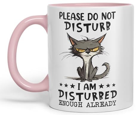 Vixar Taza de cerámica de colores para té, café y cerveza caliente, 330 ml, color rosa