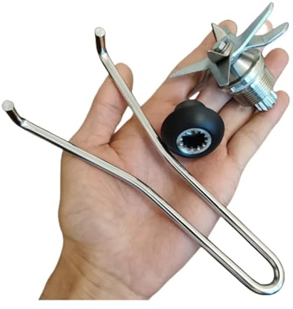 BmXauz 1 Juego (3 uds) de Cuchillos mezcladores de Acero Inoxidable, Vaso de batidora, Piezas de Cuchillos universales