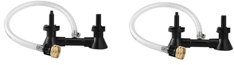 2X Double Wine Rinser Beer Bottle Washer Homebrew Beer Wine Cleaning Equipment Cleaner with Faucet Bar Tools
