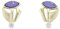 MIAMAR Ohrringe 0602024 Damen Ohrstecker 14 Karat (585) Bicolor Gold blau Lapis