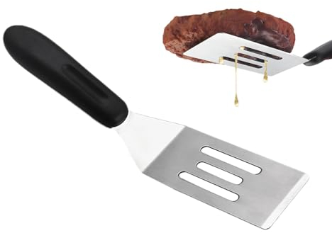 Espátulas de metal pequeñas para uso en cocina,Espátula de metal pequeña, Espátulas para servir pasteles y panqueques, Metal para servir y voltear, pasteles y panqueques, servidor de pasteles, mango d