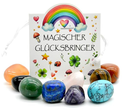 RFBEUTEL 10x Glücksbringer Magische Glückssteine für Kinder Geburtstag Mitgebsel Silvester Gastgeschenke