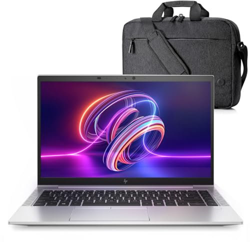 HP EliteBook 845 G7 PC Portable + Sacoche HP Offerte, UltraBook 14 Full HD 1920x1080, Ryzen 5 Pro 4650U 6 Cores Up to 4 GHz, RAM 16 Go, SSD 512 Go, Clavier AZERTY FR (Reconditionné)