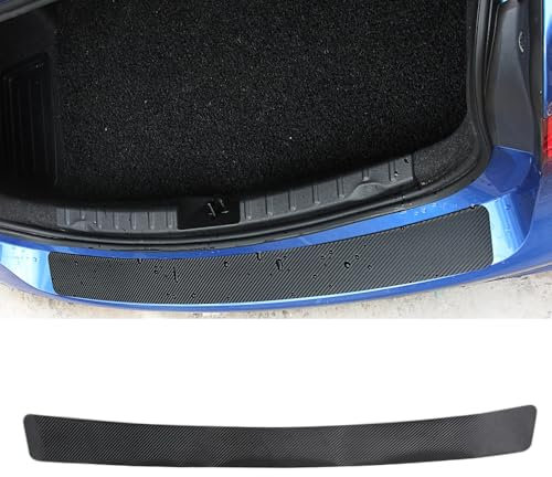 XILUOWUDI Ladekantenschutz Stoßstangenschutz Kohlefaser Aufkleber für BMW 6er Gran Turismo (GT) 4 (IV) G32 I 2017-2020 Auto Einstiegsleisten Schutzfolie AntiKratz, Black,90X7CM