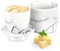 Butterdose Porzellan,weiß Französische Butterdose,Butterfass Keramik mit Wasserkühlung, Französischer Buttertopf Keramik, butterglocke mit Deckel für Frische und Streichfähige Butter